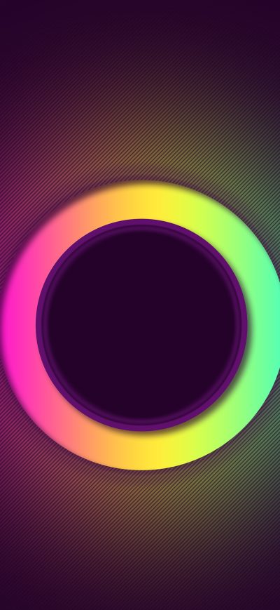 Fond d'écran iPhone Glowing Circle Abstract 4k