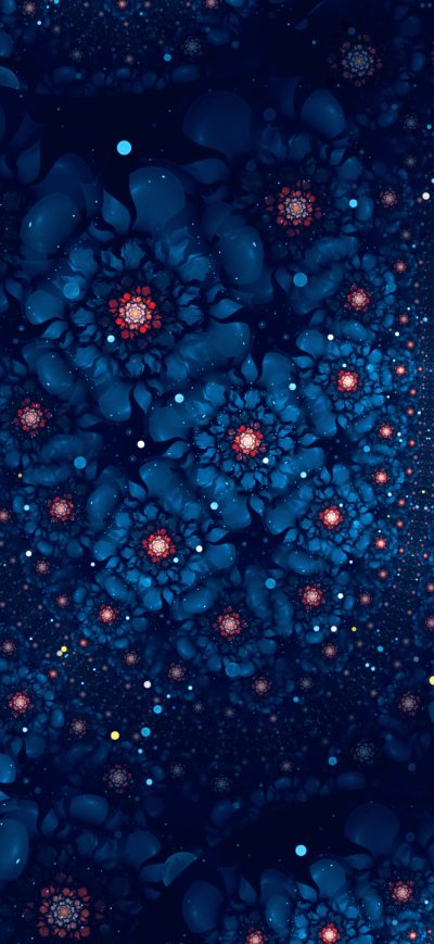 Fond d'écran iPhone Flowers Fractal Art