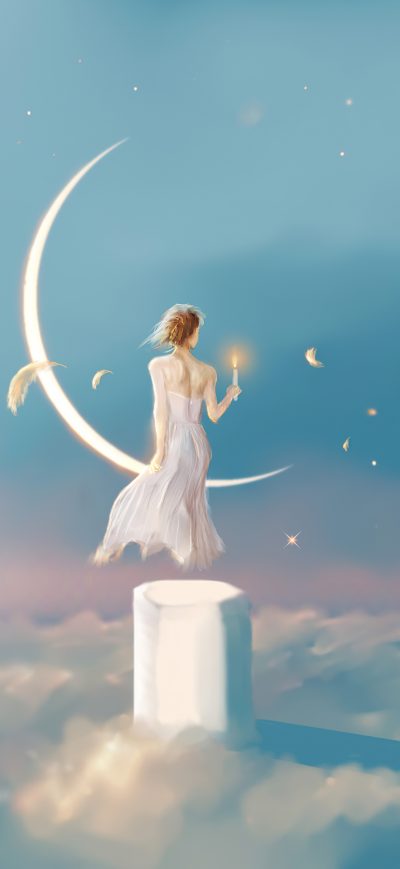 Fond d'écran iPhone Angel Of Moon