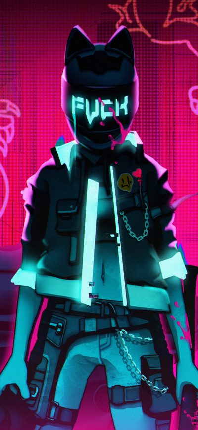 Fond d'écran iPhone Marin Cyberpunk 2077