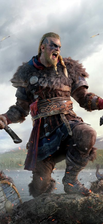 Fond d'écran iPhone 2020 Assassins Creed Valhalla 10K