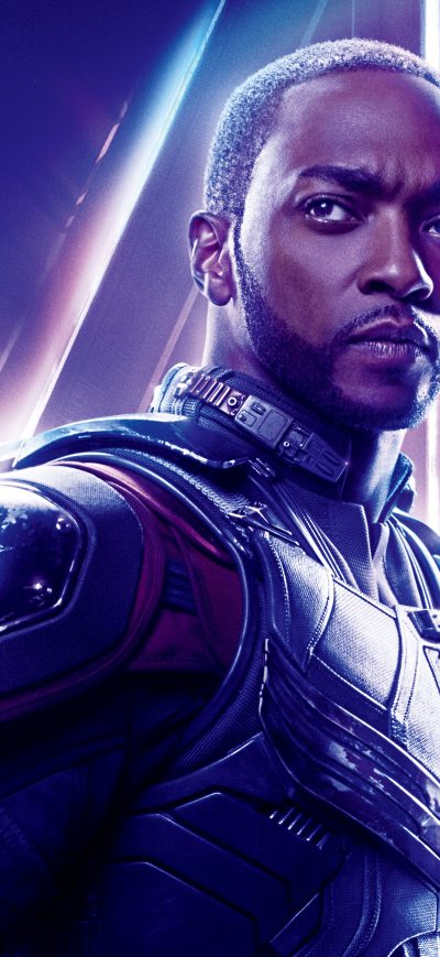 Fond d'écran iPhone Sam Wilson In Avengers Infinity War 8k Poster