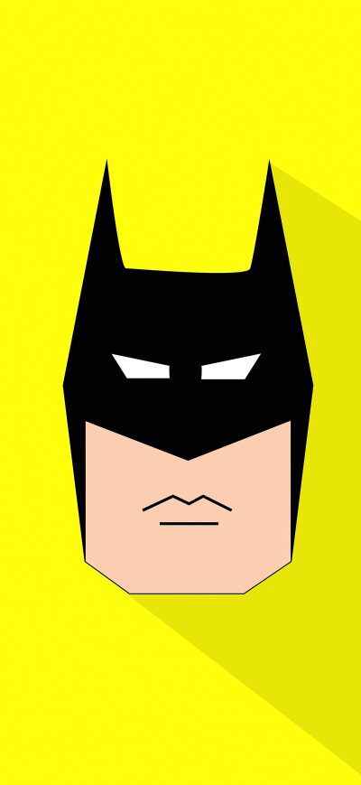 Fond d'écran iPhone Batman Face Logo Minimal 5k