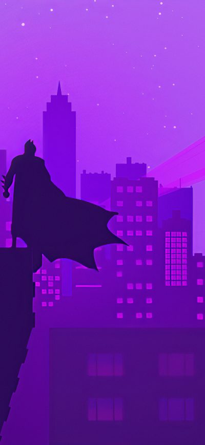 Fond d'écran iPhone Bat Man Gotham Neon