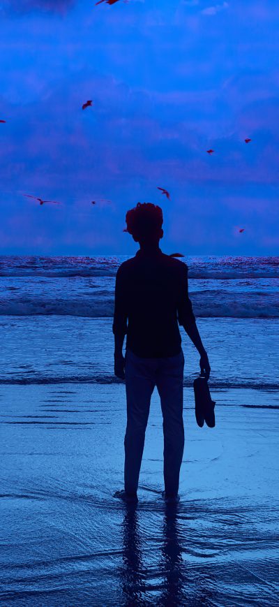 Fond d'écran iPhone Beach Blue Weather 4k