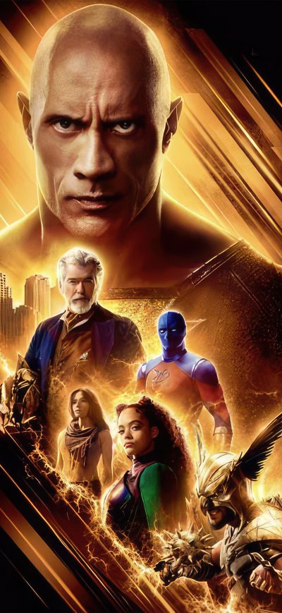 Fond d'écran iPhone Black Adam 8k Poster