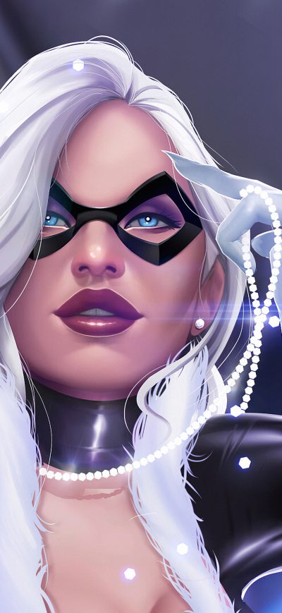 Fond d'écran iPhone Black Cat 4k Artwork