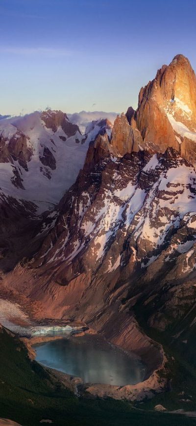 Fond d'écran iPhone Andes Snowy Peak
