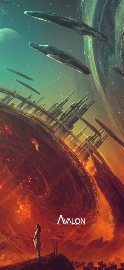 Fond d'écran iPhone Scifi Planet Photomanipulation Space 4k
