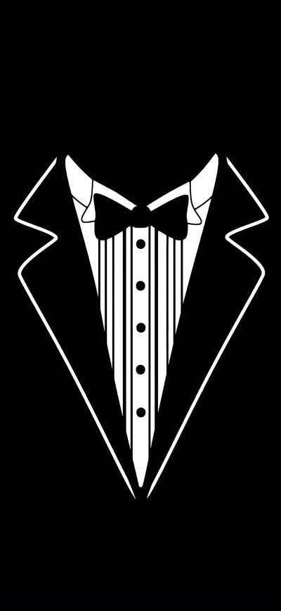 Fond d'écran iPhone Black Suit Minimal 5k