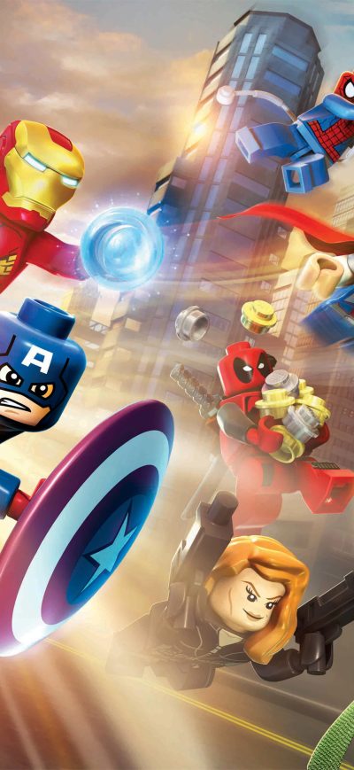 Fond d'écran iPhone Marvel Lego Superheroes