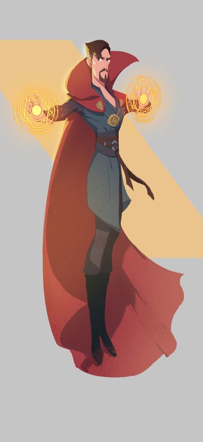 Fond d'écran Doctor Strange 4k Minimal sur iPhone