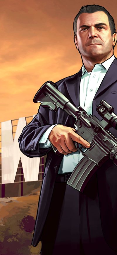 Fond d'écran iPhone Michael Gta 5 5k