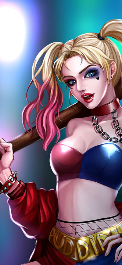 Fond d'écran Harley Quinn Latest Artwork sur iPhone
