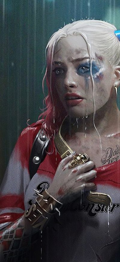 Fond d'écran iPhone Harley Quinn In Rain