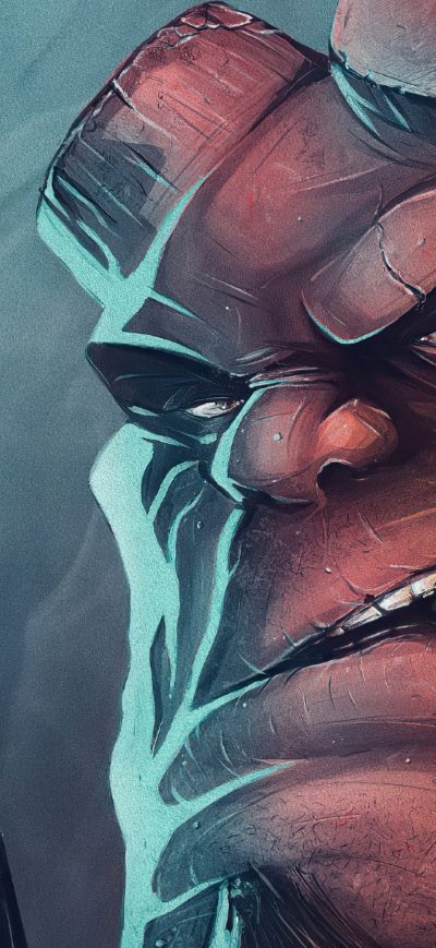 Fond d'écran iPhone Hellboy With Gun 4k