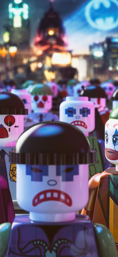 Fond d'écran iPhone Joker Lego 4k