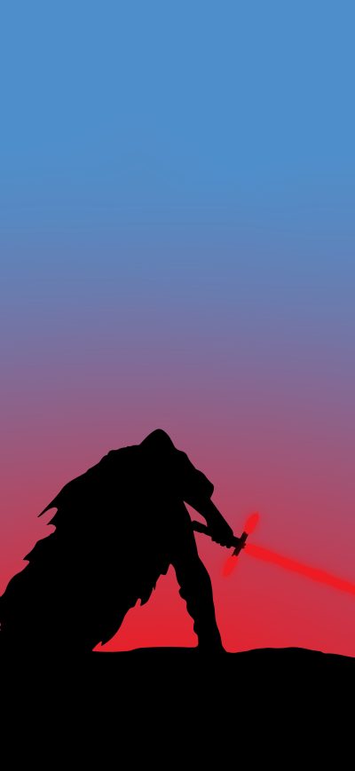 Fond d'écran iPhone Kylo Ren Minimal 8k