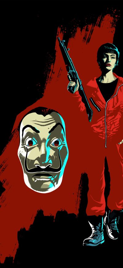 Fond d'écran iPhone Tokyo In Money Heist 5k