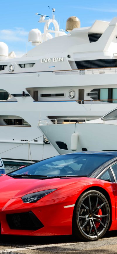 Fond d'écran iPhone Red Lamborghini Aventador 5k