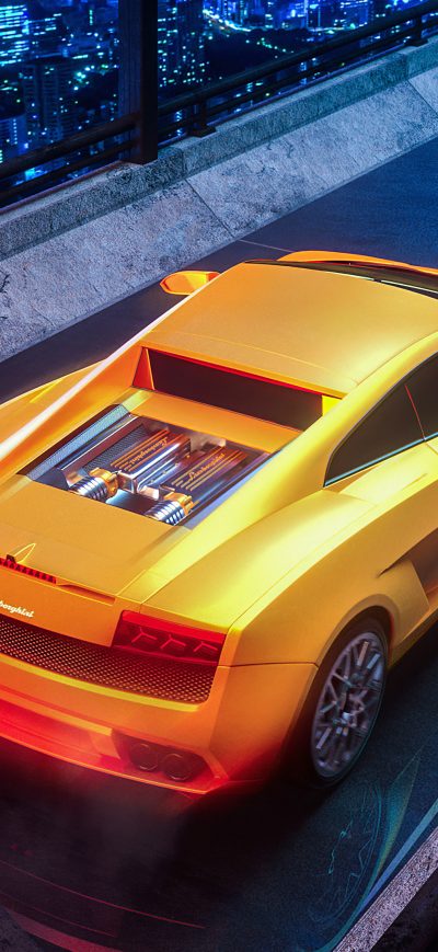 Fond d'écran Orange Lamborghini 4k 2020 sur iPhone