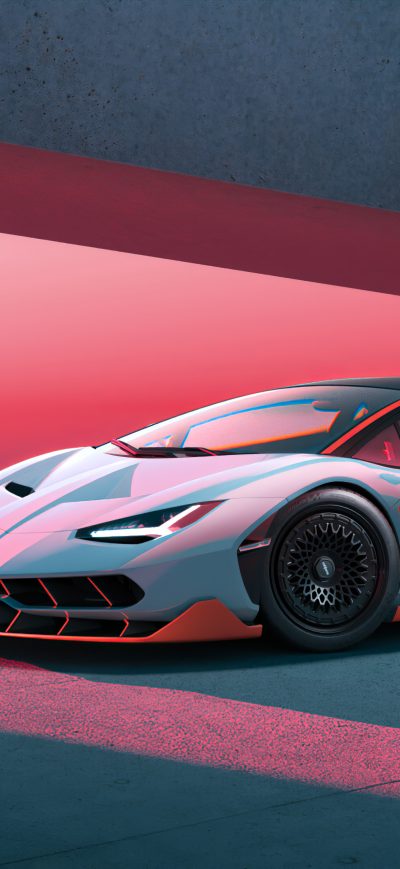 Fond d'écran Lamborghini Grey 4k sur iPhone