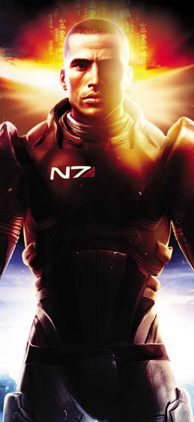 Fond d'écran iPhone Mass Effect Legendary Edition 4k