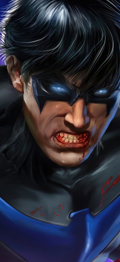 Fond d'écran iPhone Nightwing 4k 2023