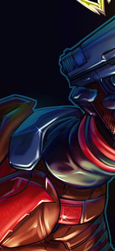 Fond d'écran iPhone Redhood Illustration Art 4k