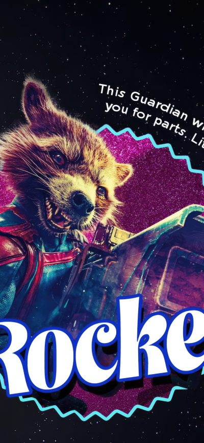 Fond d'écran iPhone Rocket Raccoon Guardians Of The Galaxy Vol 3 2023