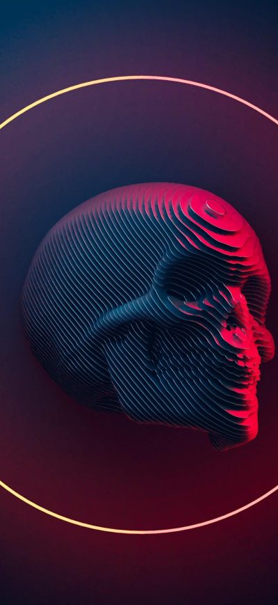 Fond d'écran iPhone Skull Art 4k