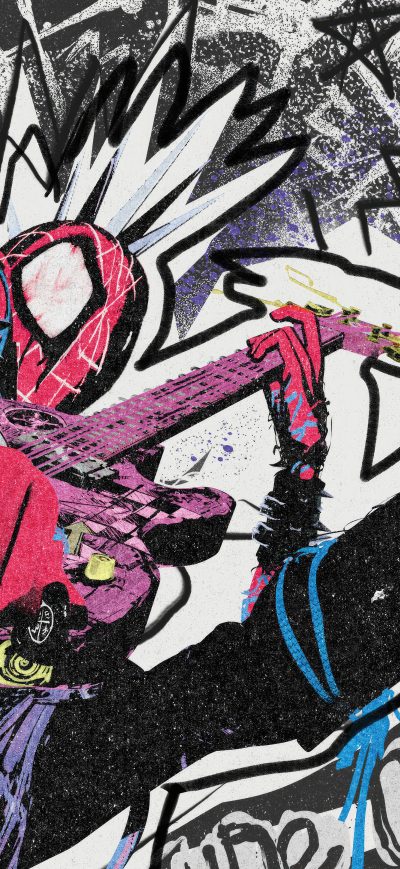 Fond d'écran iPhone Punk Spider Man Across The Spider Verse