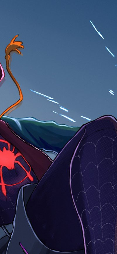 Fond d'écran iPhone Spider Boy Artwork