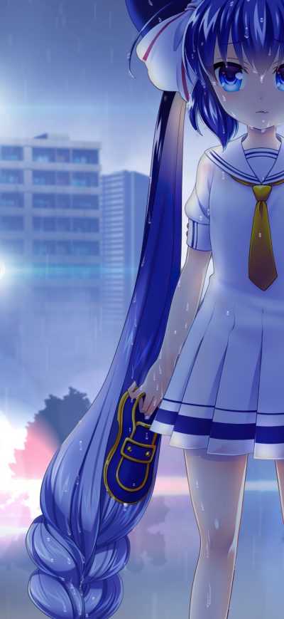 Fond d'écran iPhone Otomachi Una Rainy Night Vocaloid