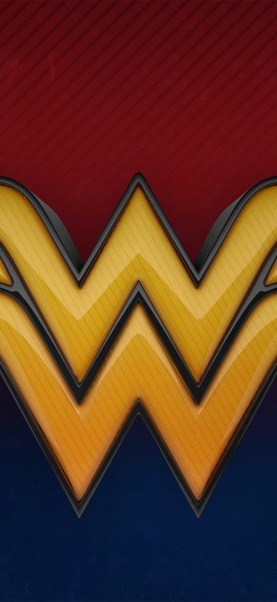 Fond d'écran iPhone Wonder Woman 3d Logo 4k