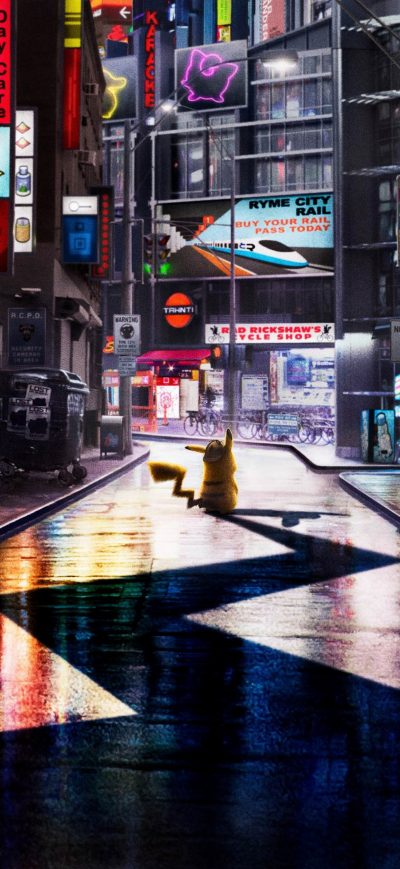 Fond d'écran iPhone Pokemon Detective Pikachu 8k
