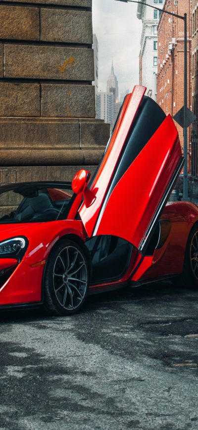 Fond d'écran iPhone Red McLaren 570S Spider