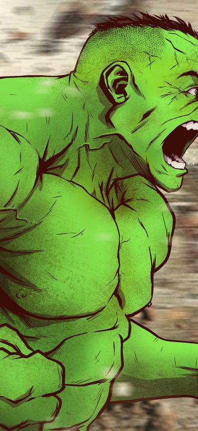 Fond d'écran iPhone Hulk 4k Arts
