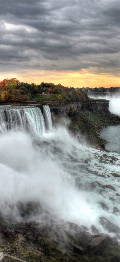 Fond d'écran iPhone Sunset At Niagara Falls 5k
