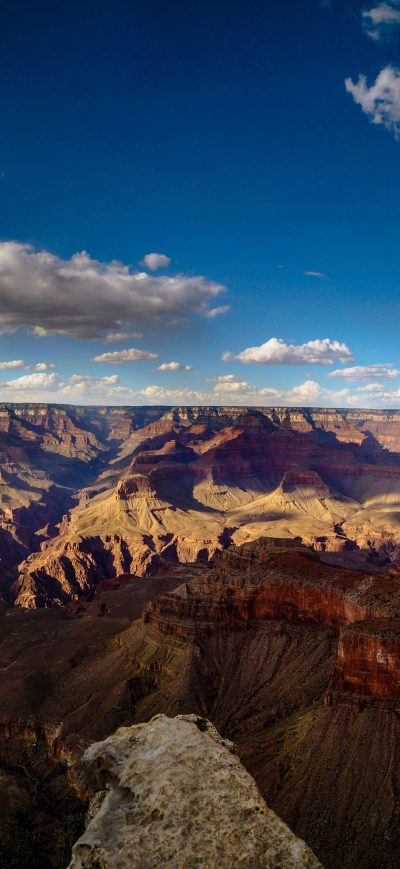 Fond d'écran iPhone Sky Clouds Mountains Canyon 4k