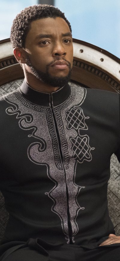 Fond d'écran iPhone Chadwick Boseman Black Panther 5k 2018