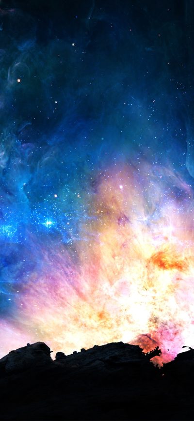 Fond d'écran iPhone Galaxy Digital Universe