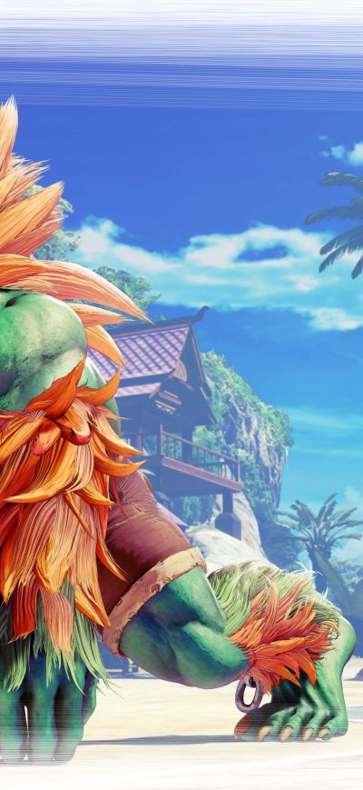 Fond d'écran iPhone Blanka Street Fighter V 8k