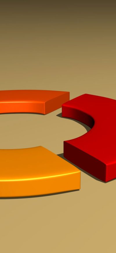 Fond d'écran iPhone Ubuntu 3d Logo