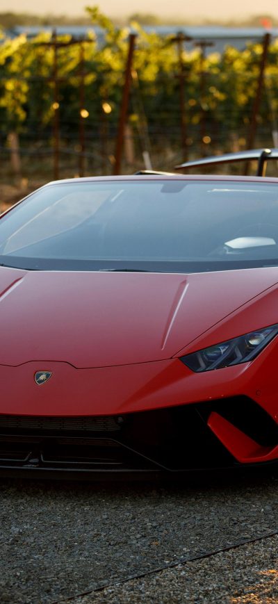 Fond d'écran iPhone Lamborghini Huracan Perfomante Spyder 2018 4k