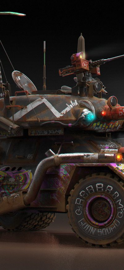 Fond d'écran iPhone Rage 2 Vehicles Concept Art