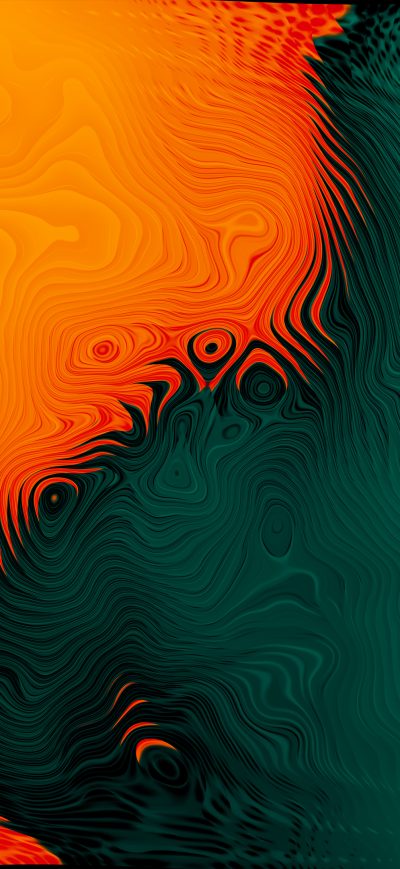 Fond d'écran iPhone Orange Green Abstract 4k