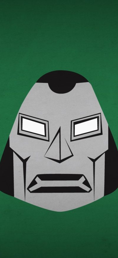 Fond d'écran iPhone Doctor Doom Minimalism