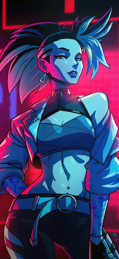 Fond d'écran iPhone Lol Kda Akali 4k