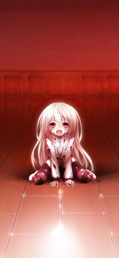 Fond d'écran iPhone Gothic Delusion Anime Girl 4k